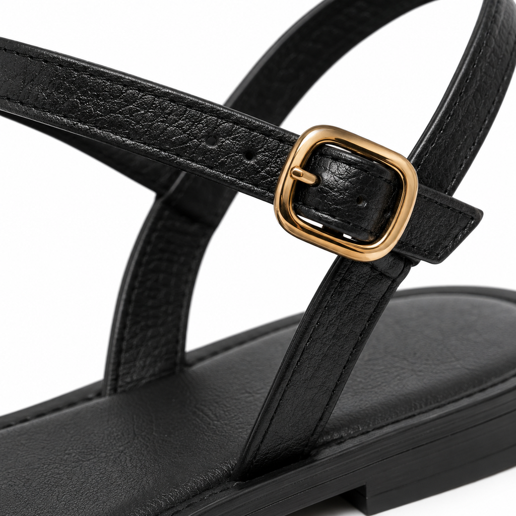 Sandalias elegantes negras para mujer