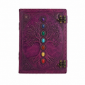 Cuaderno Místico Árbol de la Vida con Piedras Decorativas y Doble Cierre Metálico