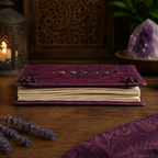 Cuaderno Místico Árbol de la Vida con Piedras Decorativas y Doble Cierre Metálico