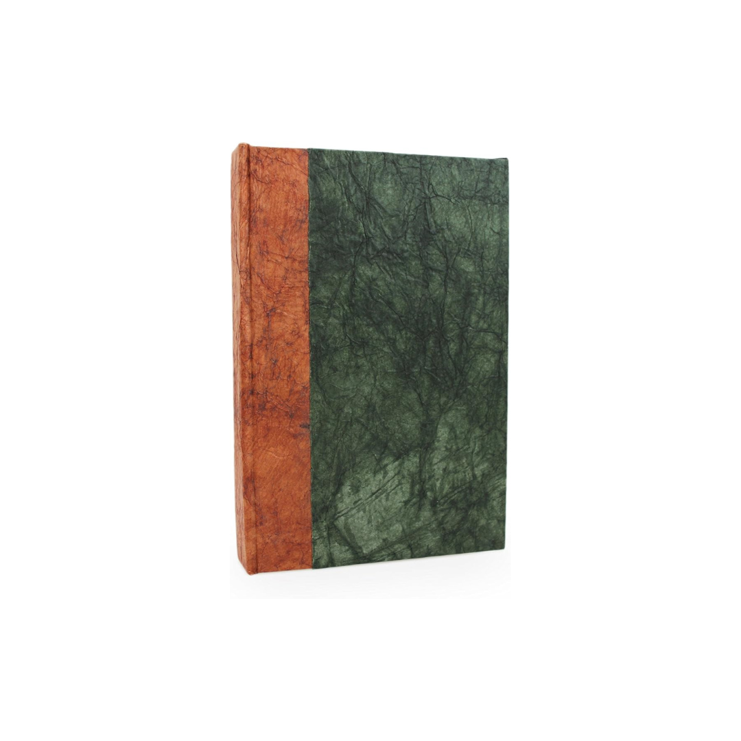 Cuaderno artesanal ecológico con papel Lokta – formato 5 x 8 pulgadas, páginas en blanco