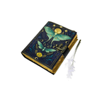 Cuaderno de cuero con cerradura metálica – diario vintage artesanal con cierre de seguridad