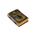 Cuaderno místico de cuero con grabado de gato – diario artesanal vintage de escritura