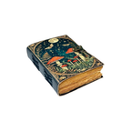Cuaderno de cuero vintage artesanal estilo místico – formato 7 x 5 pulgadas, páginas en blanco