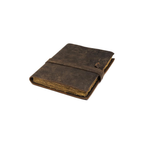 Cuaderno de cuero vintage recargable artesanal A5 – diario reutilizable de escritura