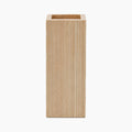 Porta lápices rectangular estrecho en madera de fresno.