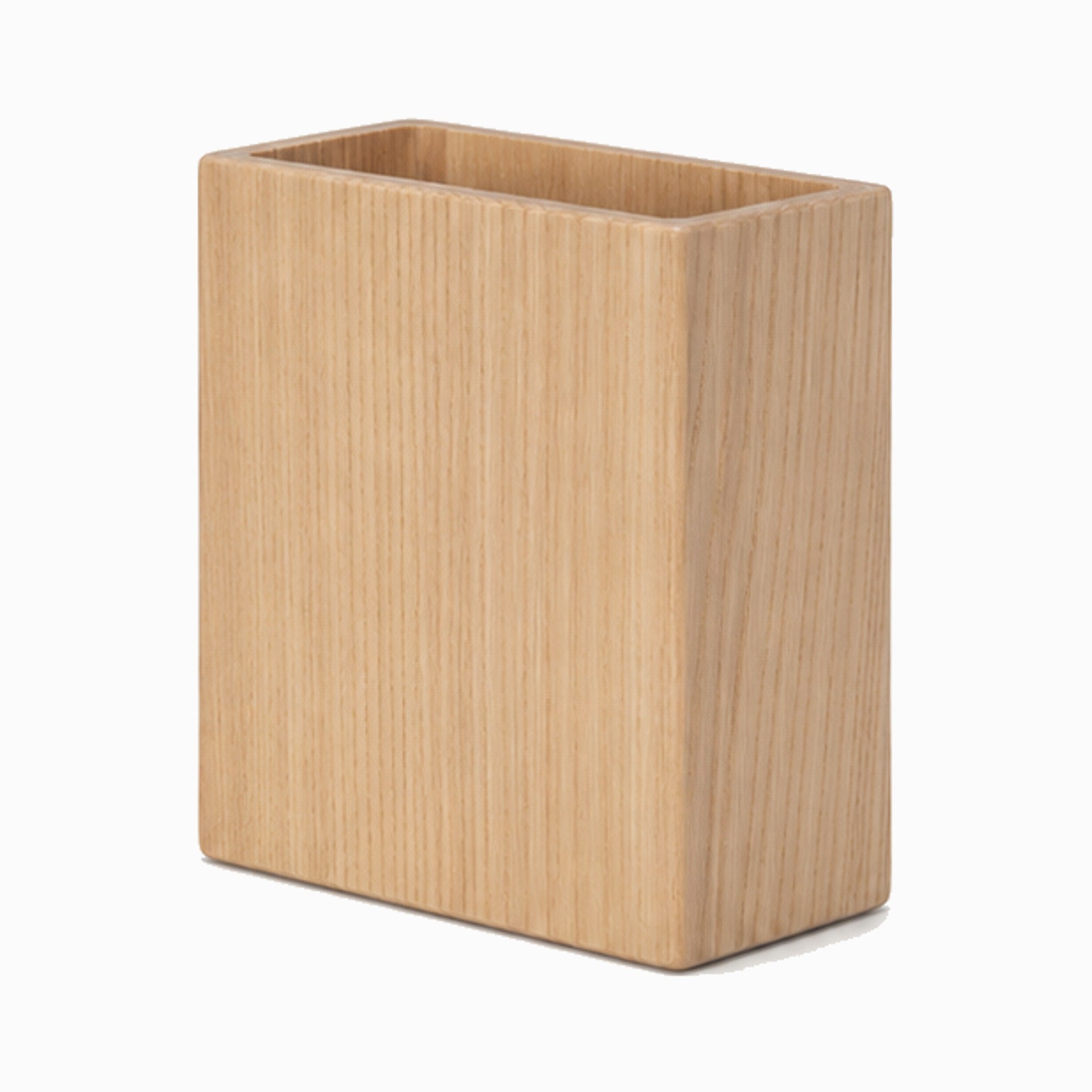 Portapapeles de madera de fresno claro con acabado mate, forma rectangular.