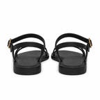 Suela antideslizante de sandalias negras