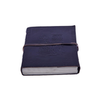 Cuaderno de cuero con búho grabado – diario artesanal grande con diseño en relieve