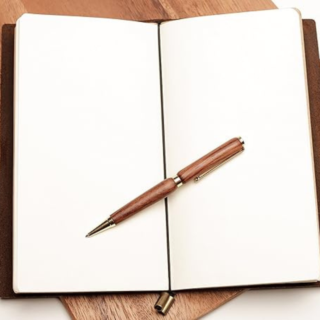 Cuaderno viajero de cuero recargable artesanal – diario de viaje con formato alargado