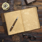 Cuaderno de cuero vintage recargable artesanal A5 – diario reutilizable de escritura