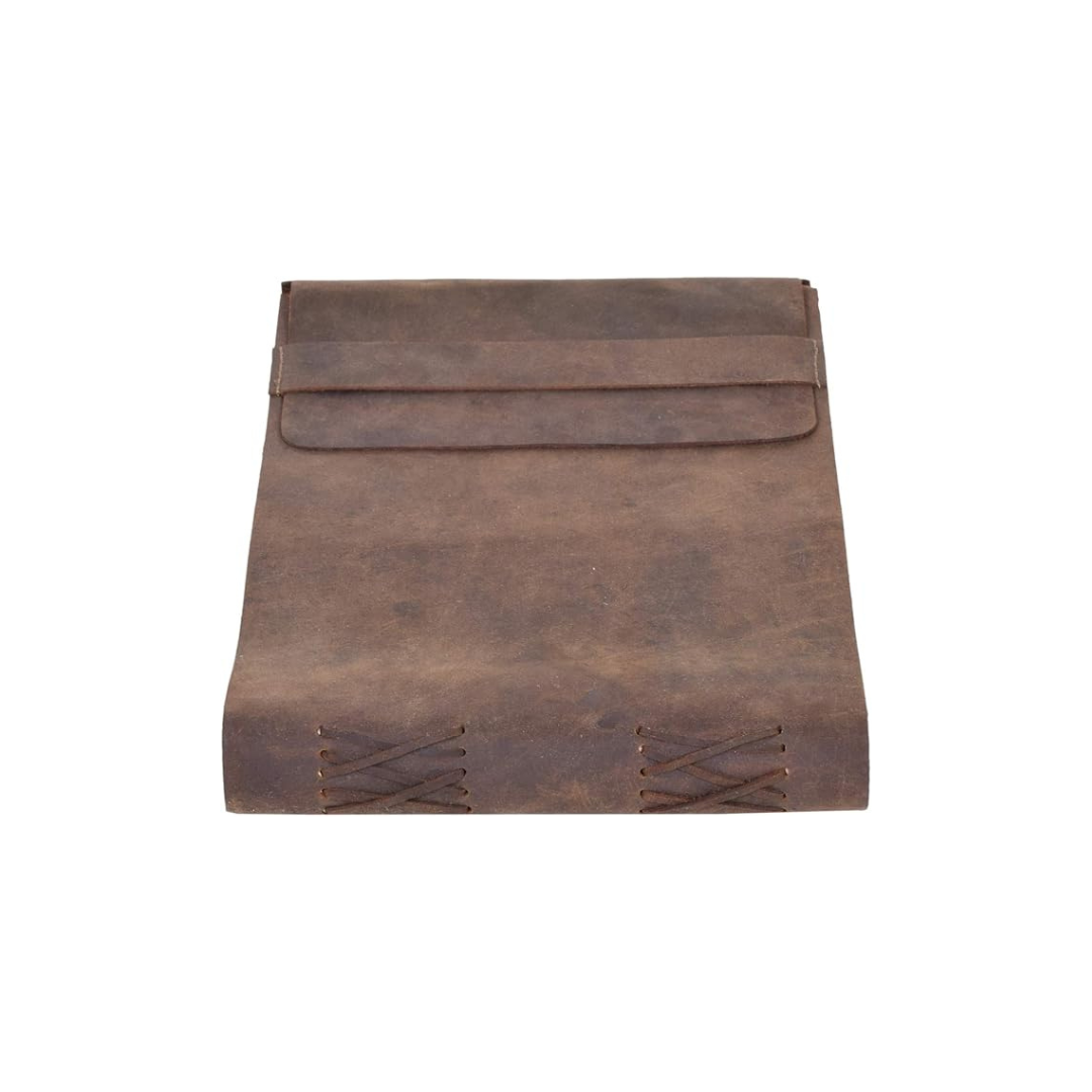 Cuaderno de cuero vintage para dibujar – bloc artesanal de bocetos y escritura