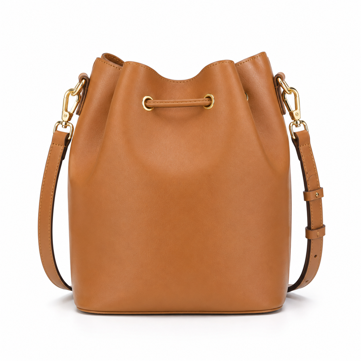 Correa ajustable del bolso cubo de cuero