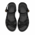 Sandalias de mujer negras con cierre ajustable