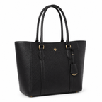 Vista frontal del bolso tote negro