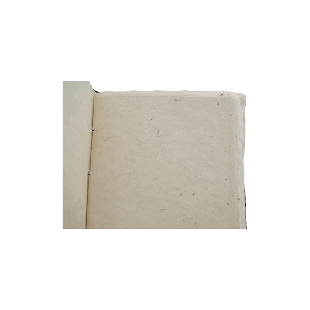 Cuaderno artesanal de meditación estilo Namaste con papel Lokta – diario de escritura natural