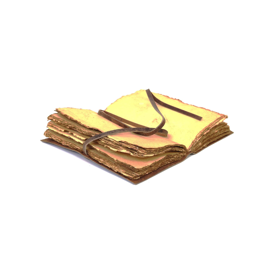 Cuaderno de cuero vintage grande artesanal – diario de escritura y bocetos de gran formato