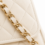 Bolso ORNISHOP en color crema elegante.
