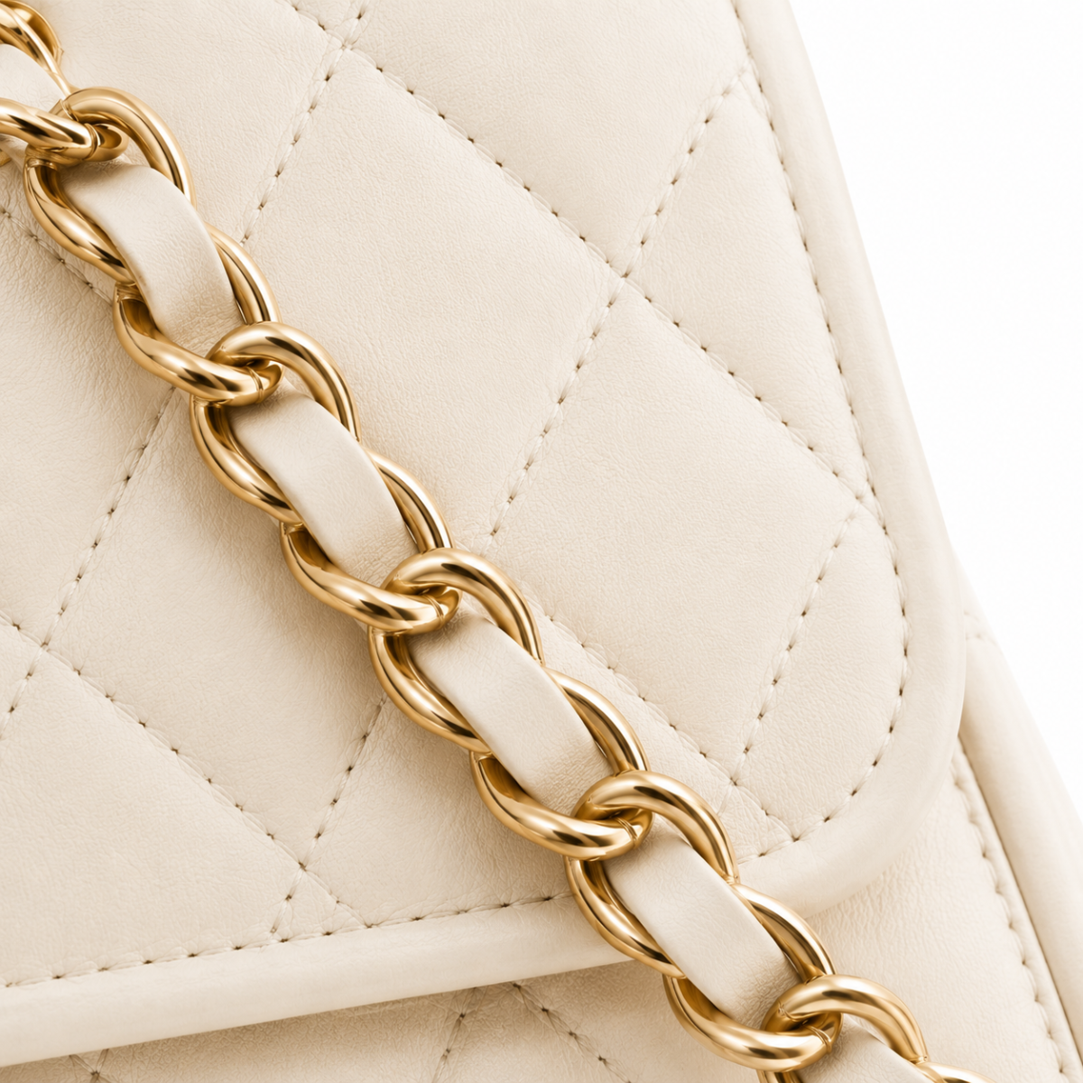 Bolso ORNISHOP en color crema elegante.