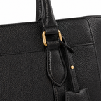 Bolso tote negro en piel de alta calidad
