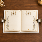 Cuaderno Místico Abeja Reina y Jardín Encantado con Cierre Metálico Vintage