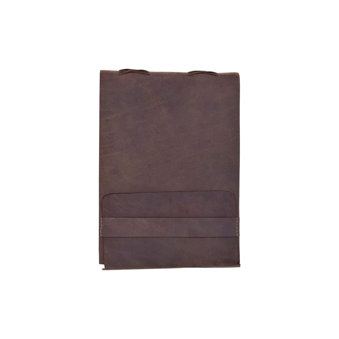 Cuaderno de cuero vintage para dibujar – bloc artesanal de bocetos y escritura
