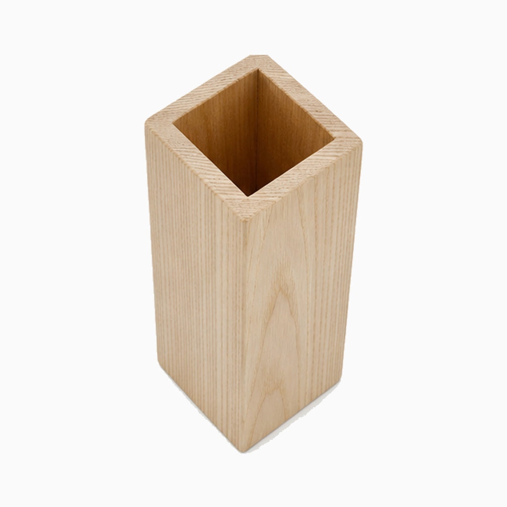 ORNISHOP porta lápices rectangular estrecho de fresno