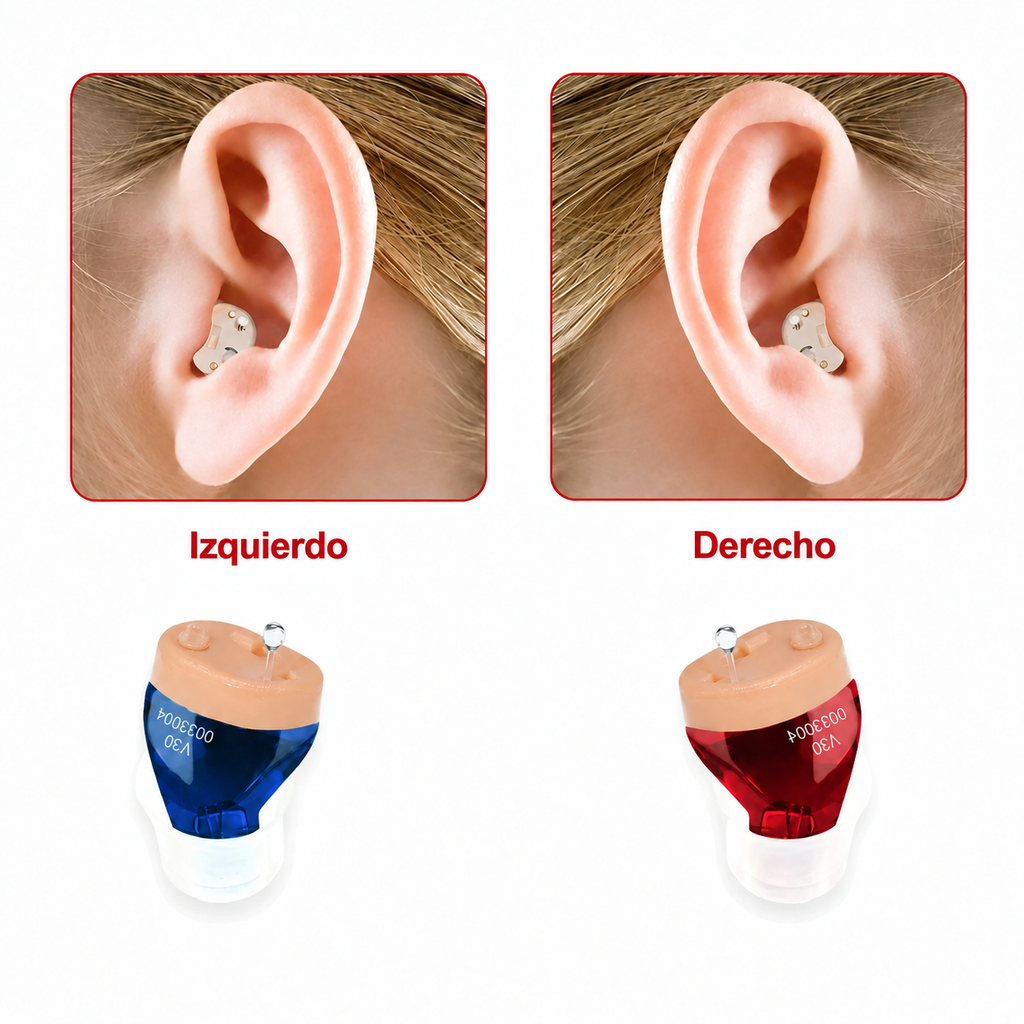 Audífono Digital Recargable Invisible - Ayuda Auditiva Discreta y Resistente al Agua | ClearPro