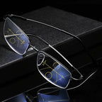 Gafas progresivas multifocales con transición suave entre visión de cerca y lejos