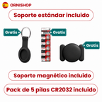 Rastreador GPS sin cuotas con pack de 5 pilas CR2032 para autonomía extendida