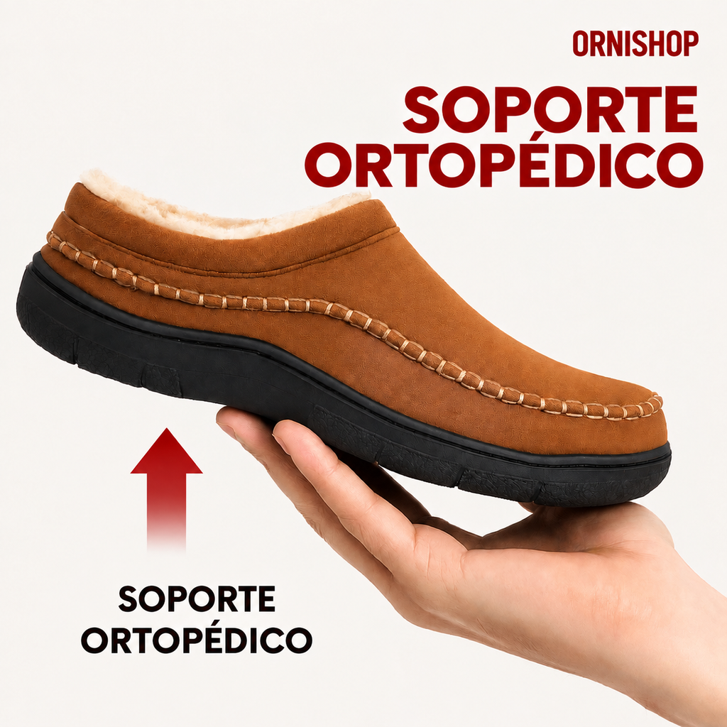 Zapatillas de casa ortopédicas hombre con soporte del arco plantar