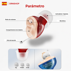 Audífono ClearPro en uso real mostrando su discreción total y ajuste ergonómico perfecto