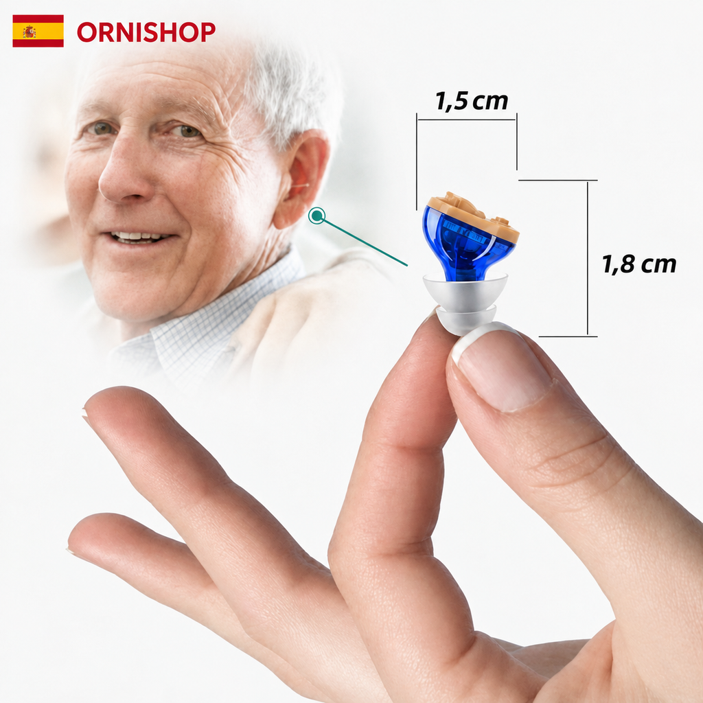 Audífono Digital Recargable Invisible - Ayuda Auditiva Discreta y Resistente al Agua | ClearPro