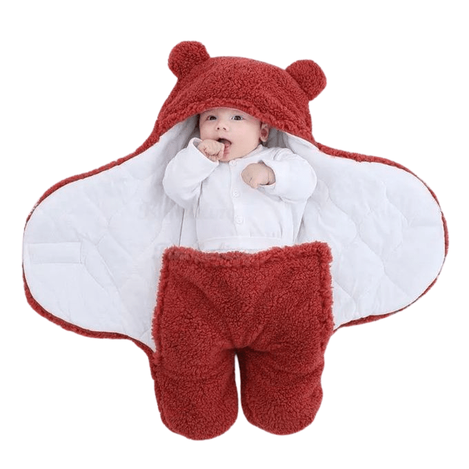 Saco de dormir ORNISHOP abierto mostrando el sistema de velcro