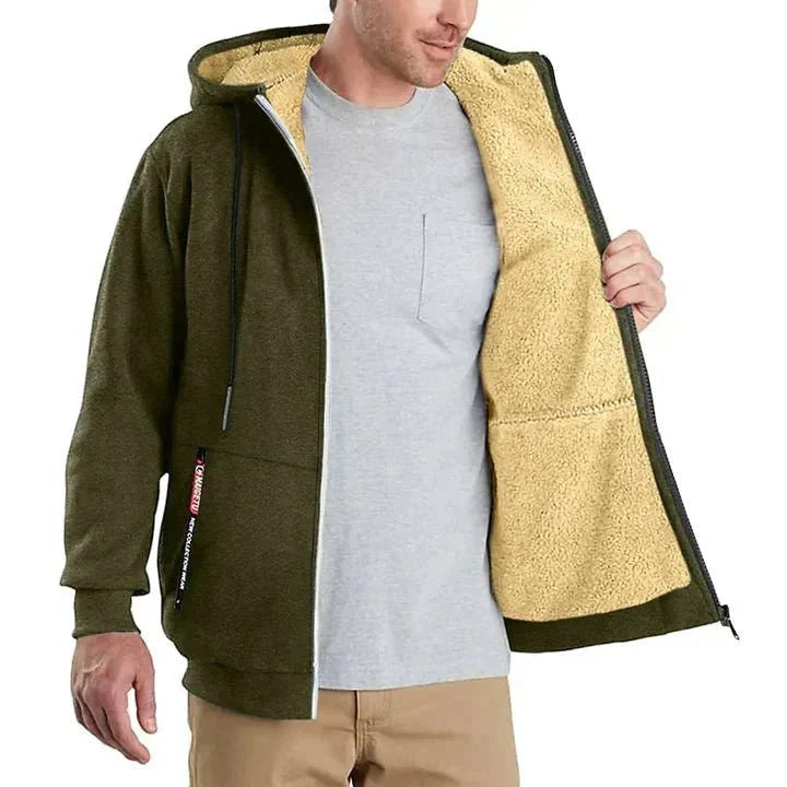 Chaqueta TOMMY en color verde militar sobre maniquí