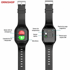 Smartwatch 4G con GPS y Botón de Emergencia – Seguridad y Monitorización para Personas Mayores