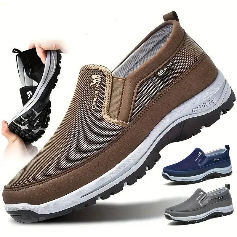 Zapatillas OrthoPro en color gris, diseño versátil para cualquier ocasión