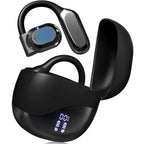 Auriculares traductores guardados en estuche compacto para transporte
