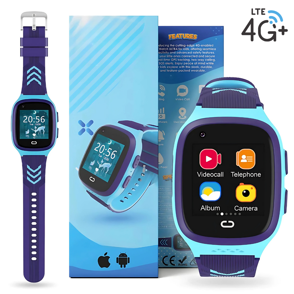 Smartwatch infantil con carga rápida y batería de larga duración