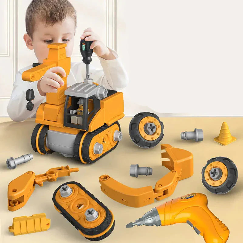 Set de Construcción Ingeniero Junior con piezas de plástico ABS y herramientas incluidas para niños