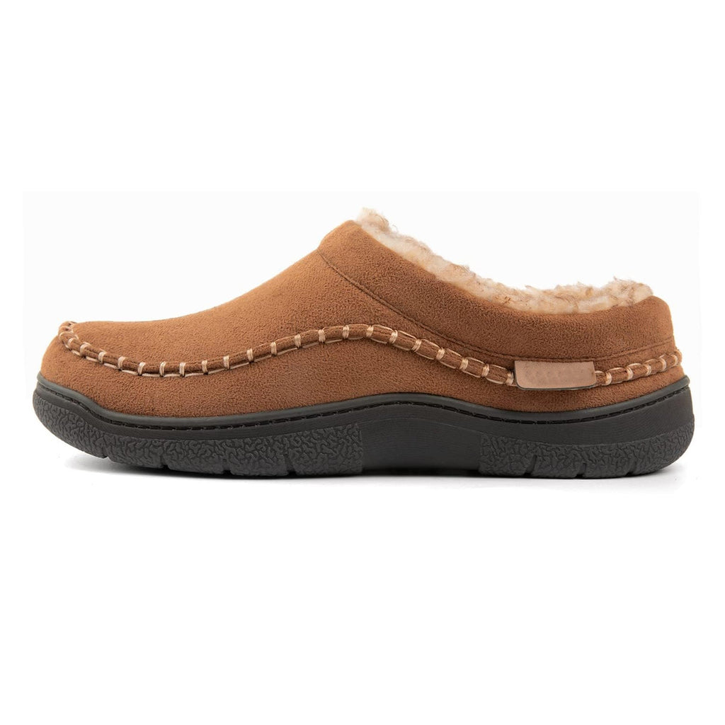 Zapatillas ortopédicas de casa para hombre con diseño mocasín y soporte plantar integrado