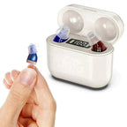 Audífono recargable invisible ClearPro con diseño ergonómico y discreto para mejorar la audición