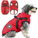 Chaqueta de invierno 3 en 1 para perros con arnés integrado, disponible en varios colores