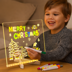 Mesa luminosa LED infantil con superficie iluminada para dibujo creativo y aprendizaje interactivo