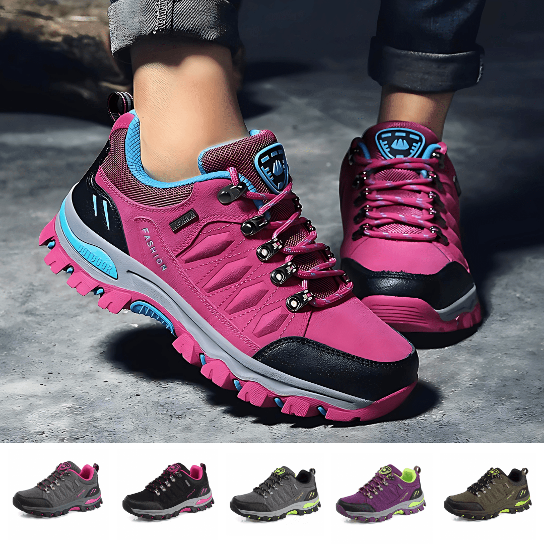 Botas de montaña impermeables para mujer ORNISHOP con sistema de ajuste rápido y amortiguación avanzada