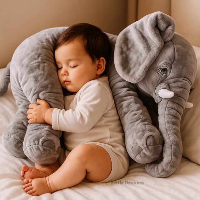 Cojín elefante de peluche suave en varios colores para bebés y niños