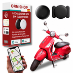 Rastreador GPS sin cuotas mensuales compatible con Apple Find My y Android para moto y coche