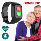 Smartwatch 4G con GPS y botón SOS para personas mayores mostrando pantalla principal