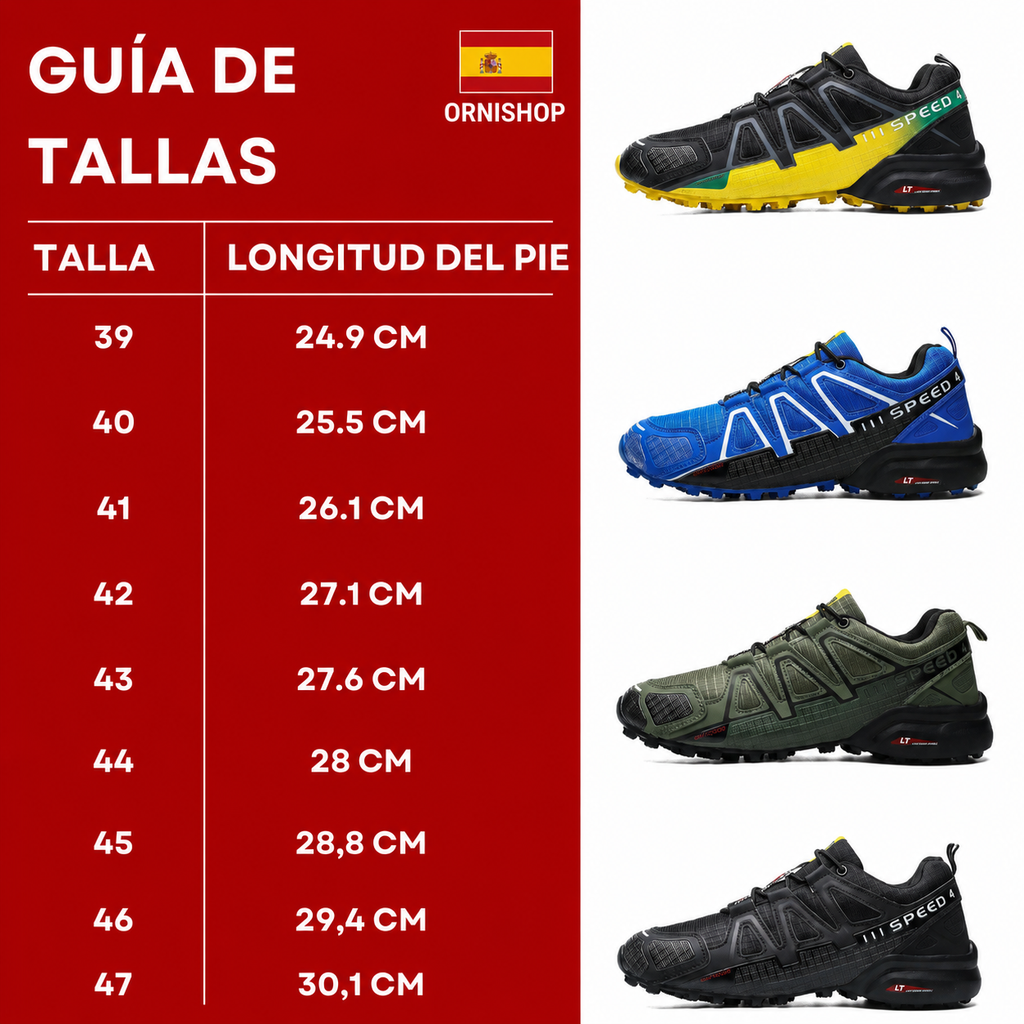 Comparativa de colores disponibles de las zapatillas SpeedCross IV