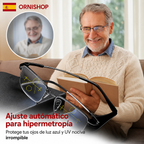 Gafas progresivas inteligentes mostrando el diseño elegante y la montura de alta calidad