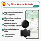 Localizador GPS ultraligero de 10 gramos para mayores, fácil de llevar en bolsillo o bolso, con alertas de zona de seguridad.